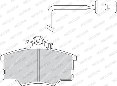 Ferodo FDB593 - Тормозные колодки, дисковые, комплект autospares.lv