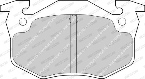 Ferodo FDB558D - Тормозные колодки, дисковые, комплект autospares.lv