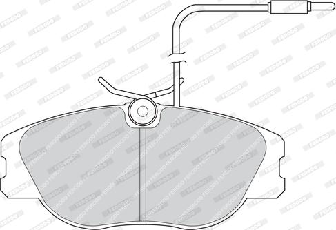 Ferodo FDB565 - Тормозные колодки, дисковые, комплект autospares.lv