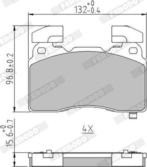 Ferodo FDB5058 - Тормозные колодки, дисковые, комплект autospares.lv