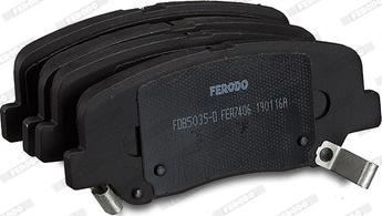 Ferodo FDB5035-D - Тормозные колодки, дисковые, комплект autospares.lv