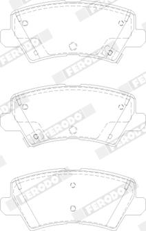 Ferodo FDB5036 - Тормозные колодки, дисковые, комплект autospares.lv