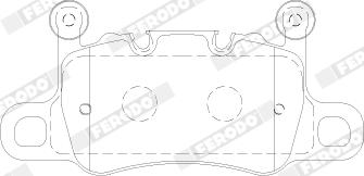 Ferodo FDB5024 - Тормозные колодки, дисковые, комплект autospares.lv