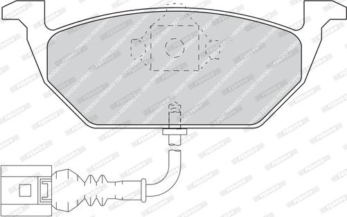 Ferodo FDB5027 - Тормозные колодки, дисковые, комплект autospares.lv