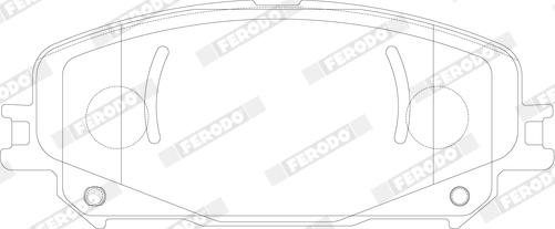 Ferodo FDB5198 - Тормозные колодки, дисковые, комплект autospares.lv