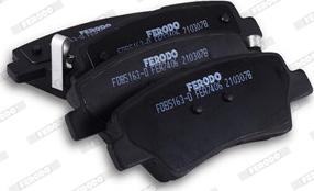 Ferodo FDB5163-D - Тормозные колодки, дисковые, комплект autospares.lv