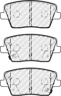 Ferodo FDB5100 - Тормозные колодки, дисковые, комплект autospares.lv