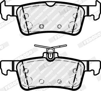 Ferodo FDB5185 - Тормозные колодки, дисковые, комплект autospares.lv