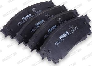 Ferodo FDB5188-D - Тормозные колодки, дисковые, комплект autospares.lv