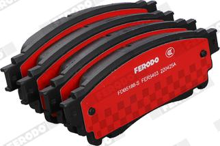 Ferodo FDB5188-S - Тормозные колодки, дисковые, комплект autospares.lv