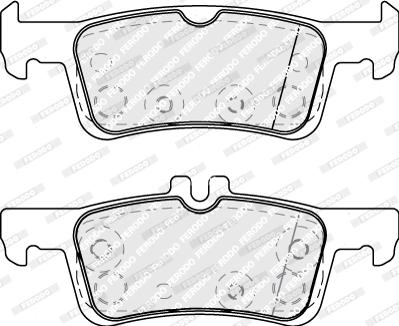 Ferodo FDB5130 - Тормозные колодки, дисковые, комплект autospares.lv