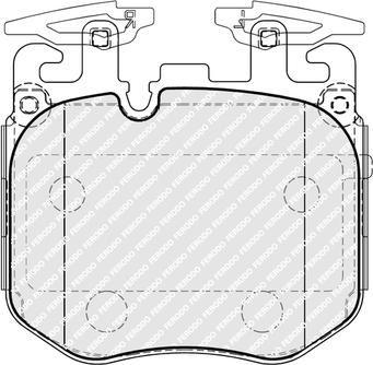 Ferodo FDB5173 - Тормозные колодки, дисковые, комплект autospares.lv