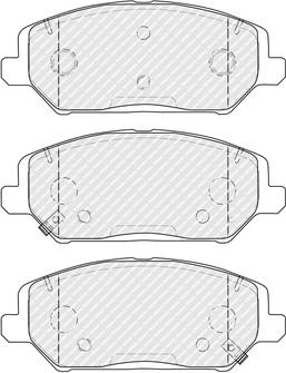 Ferodo FDB5317 - Тормозные колодки, дисковые, комплект autospares.lv