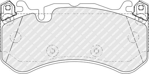 Ferodo FDB5381 - Тормозные колодки, дисковые, комплект autospares.lv