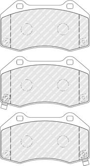 Ferodo FDB5382 - Тормозные колодки, дисковые, комплект autospares.lv