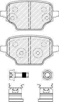 Ferodo FDB5378 - Тормозные колодки, дисковые, комплект autospares.lv