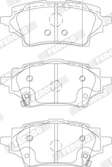 Ferodo FDB5293 - Тормозные колодки, дисковые, комплект autospares.lv