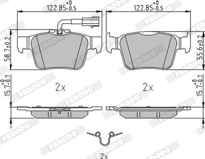 Ferodo FDB5242 - Тормозные колодки, дисковые, комплект autospares.lv