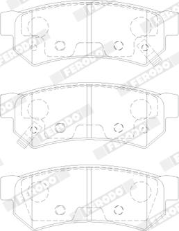 Ferodo FDB5283 - Тормозные колодки, дисковые, комплект autospares.lv