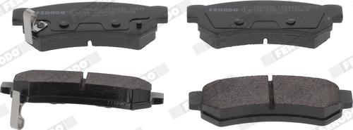 Ferodo FDB5283 - Тормозные колодки, дисковые, комплект autospares.lv