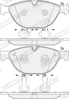 Ferodo FDB5270 - Тормозные колодки, дисковые, комплект autospares.lv