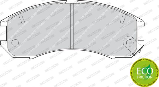 Ferodo FDB576 - Тормозные колодки, дисковые, комплект autospares.lv