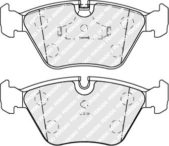 Ferodo FDB577 - Тормозные колодки, дисковые, комплект autospares.lv