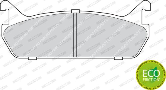 Ferodo FDB654 - Тормозные колодки, дисковые, комплект autospares.lv