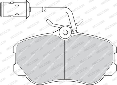 Ferodo FDB651 - Тормозные колодки, дисковые, комплект autospares.lv