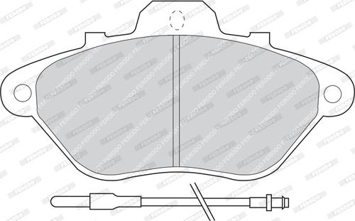 Ferodo FDB614 - Тормозные колодки, дисковые, комплект autospares.lv