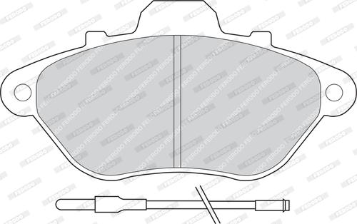 Ferodo FDB623 - Тормозные колодки, дисковые, комплект autospares.lv