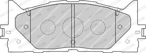 Ferodo FDB1991-D - Тормозные колодки, дисковые, комплект autospares.lv