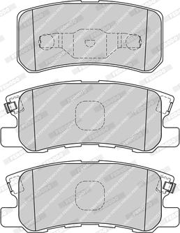 Ferodo FDB1992-D - Тормозные колодки, дисковые, комплект autospares.lv