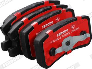 Ferodo FDB1992-S - Тормозные колодки, дисковые, комплект autospares.lv