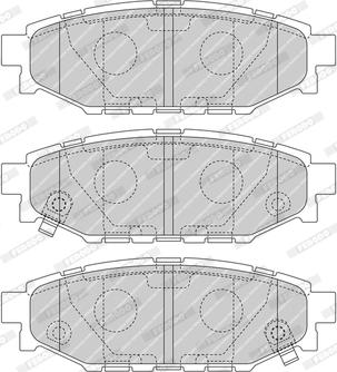 Ferodo FDB1947-D - Тормозные колодки, дисковые, комплект autospares.lv