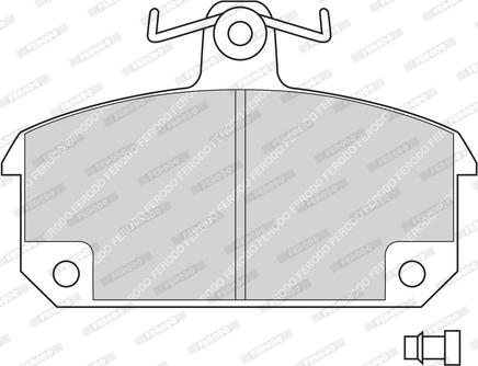 Ferodo FDB194 - Тормозные колодки, дисковые, комплект autospares.lv