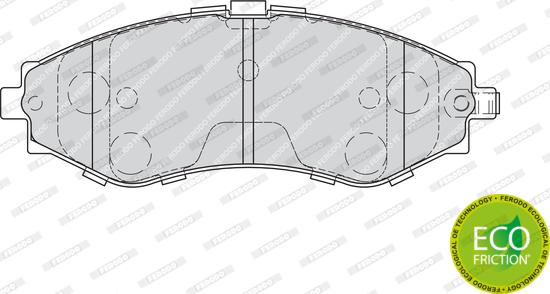 Ferodo FDB1969 - Тормозные колодки, дисковые, комплект autospares.lv