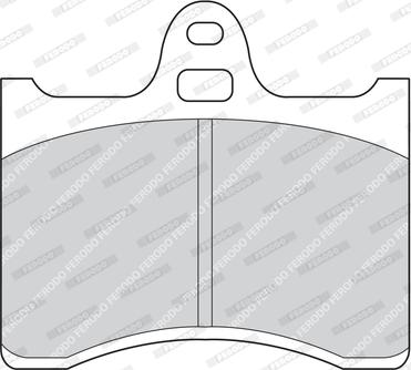 Ferodo FDB196 - Тормозные колодки, дисковые, комплект autospares.lv