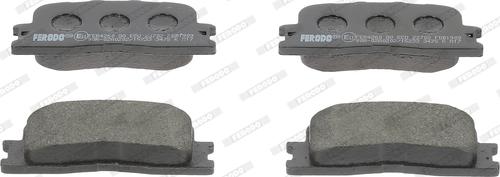 Ferodo FDB1909 - Тормозные колодки, дисковые, комплект autospares.lv