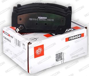 Ferodo FDB1910-D - Тормозные колодки, дисковые, комплект autospares.lv