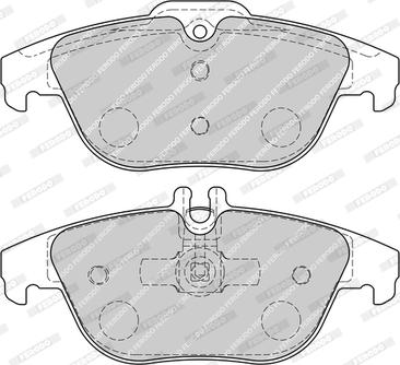 Ferodo FDB1980-D - Тормозные колодки, дисковые, комплект autospares.lv