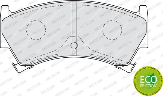 Ferodo FDB1981 - Тормозные колодки, дисковые, комплект autospares.lv