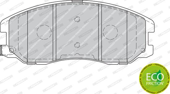 Ferodo FDB1934 - Тормозные колодки, дисковые, комплект autospares.lv