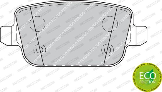 Ferodo FDB1933 - Тормозные колодки, дисковые, комплект autospares.lv