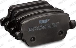 Ferodo FDB1933 - Тормозные колодки, дисковые, комплект autospares.lv