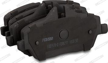Ferodo FDB1974-D - Тормозные колодки, дисковые, комплект autospares.lv