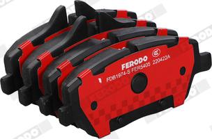 Ferodo FDB1974-S - Тормозные колодки, дисковые, комплект autospares.lv