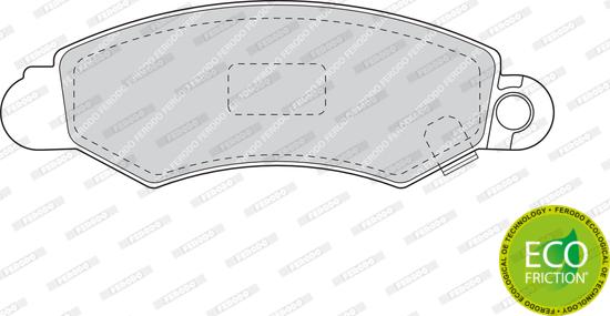 Ferodo FDB1459 - Тормозные колодки, дисковые, комплект autospares.lv