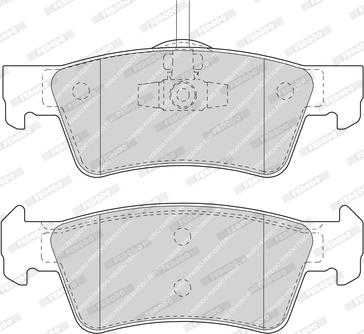 Ferodo FDB1460 - Тормозные колодки, дисковые, комплект autospares.lv