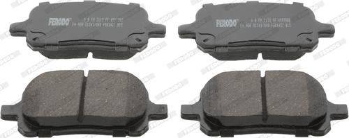 Ferodo FDB1437 - Тормозные колодки, дисковые, комплект autospares.lv